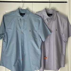Ralph Lauren Polo lot of 2. Size L Classic fit. Blue and Lavender.